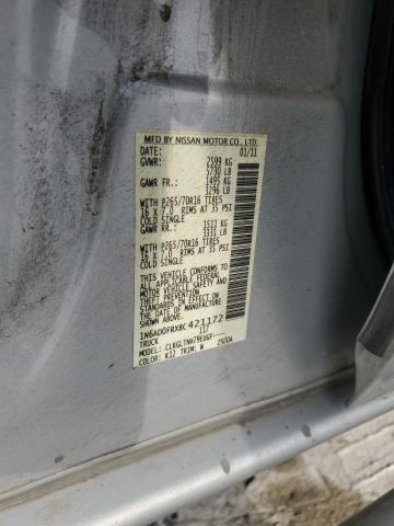 Photo 10 from auction – 2011 NISSAN FRONTIER S with VIN 1N6AD0FRXBC421172