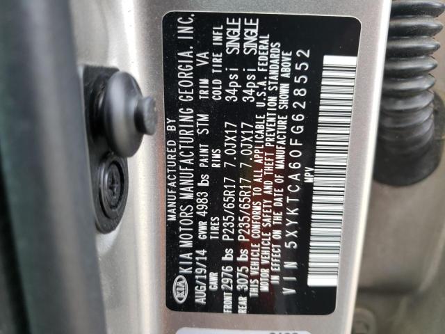 Photo 10 from auction – 2015 KIA SORENTO LX with VIN 5XYKTCA60FG628552