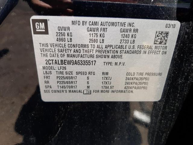 Photo 10 from auction – 2010 GMC TERRAIN SL with VIN 2CTALBEW9A6335517