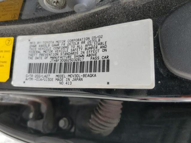 Photo 10 from auction – 2002 LEXUS ES 300 with VIN JTHBF30G625032817
