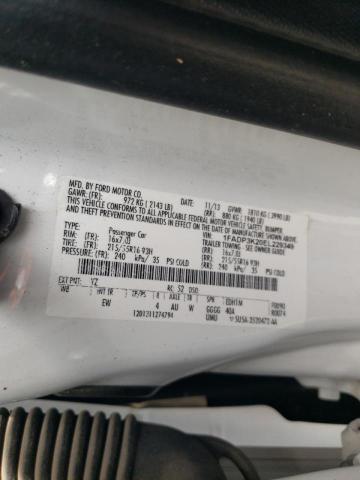 Photo 10 from auction – 2014 FORD FOCUS SE with VIN 1FADP3K20EL229349
