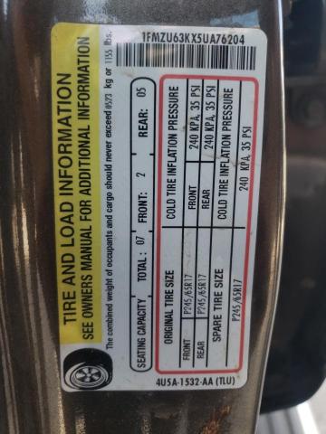 Photo 10 from auction – 2005 FORD EXPLORER X with VIN 1FMZU63KX5UA76204