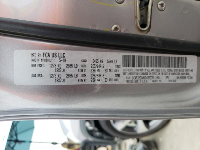 Photo 10 from auction – 2019 JEEP CHEROKEE L with VIN 1C4PJMDX0KD457235