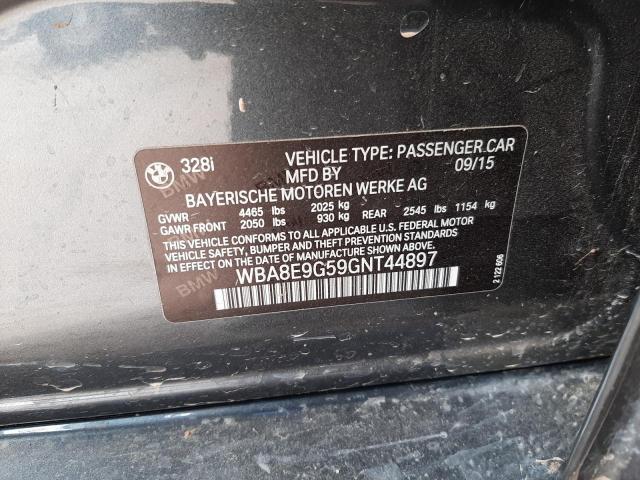 Photo 10 from auction – 2016 BMW 328 I SULE with VIN WBA8E9G59GNT44897