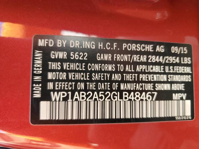 Photo 10 from auction – 2016 PORSCHE MACAN S with VIN WP1AB2A52GLB48467