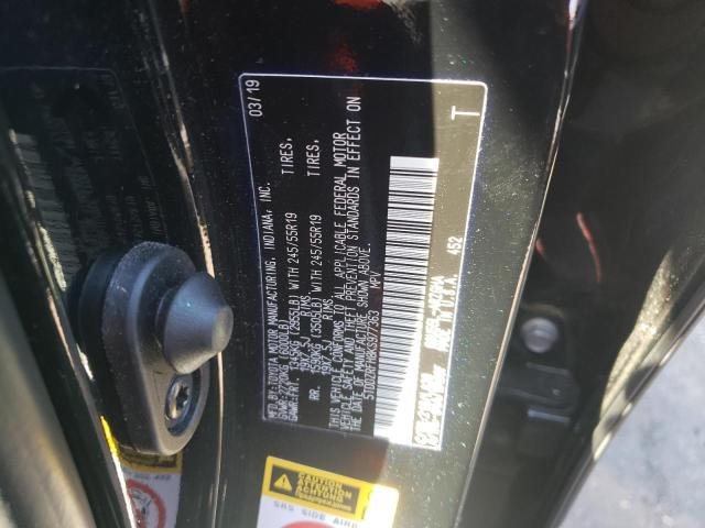 Photo 10 from auction – 2019 TOYOTA HIGHLANDER with VIN 5TDDZRFH8KS977363