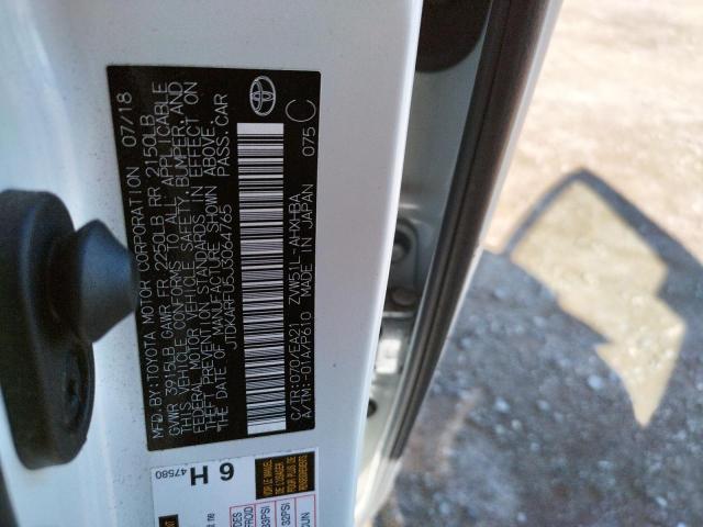 Photo 10 from auction – 2018 TOYOTA PRIUS with VIN JTDKARFU5J3064765