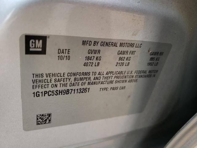 Photo 10 from auction – 2011 CHEVROLET CRUZE LS with VIN 1G1PC5SH9B7113261