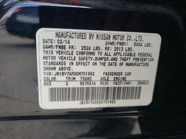 Photo 10 from auction – 2014 INFINITI Q50 BASE with VIN JN1BV7AR5EM701992