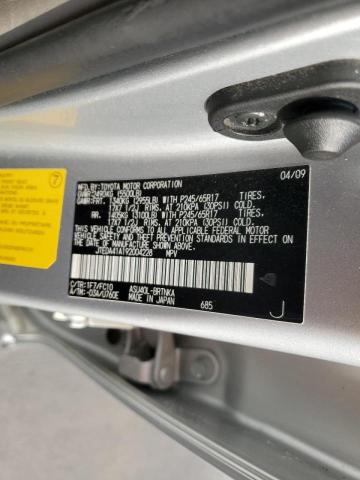 Photo 10 from auction – 2009 TOYOTA HIGHLANDER with VIN JTEDA41A192004228