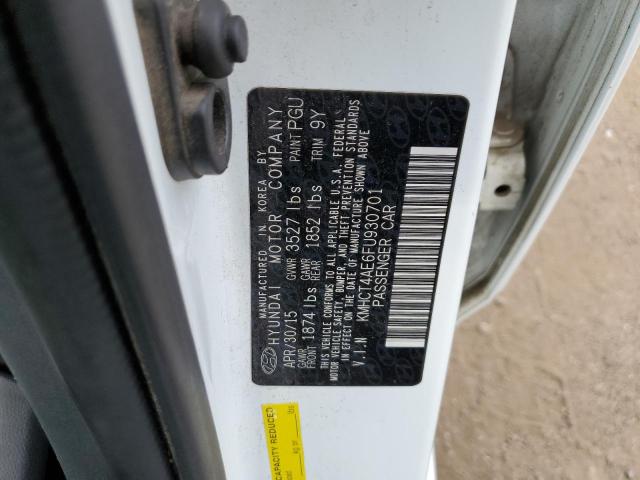 Photo 10 from auction – 2015 HYUNDAI ACCENT GLS with VIN KMHCT4AE6FU930701