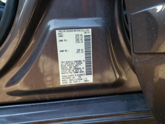Photo 10 from auction – 2015 NISSAN ALTIMA 2.5 with VIN 1N4AL3AP9FC116805