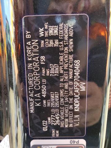 Photo 10 from auction – 2023 KIA SPORTAGE L with VIN KNDPUCAF5P7040468