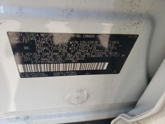 Photo 10 from auction – 2013 TOYOTA RAV4 LIMIT with VIN 2T3YFREV9DW065621