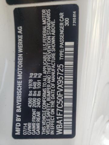 Photo 10 from auction – 2015 BMW 228 XI with VIN WBA1F7C50FVX95725