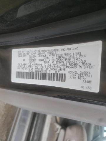 Photo 10 from auction – 2004 TOYOTA SEQUOIA SR with VIN 5TDBT44A04S227217