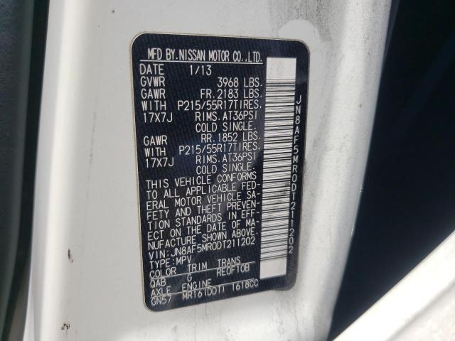 Photo 10 from auction – 2013 NISSAN JUKE S with VIN JN8AF5MR0DT211202