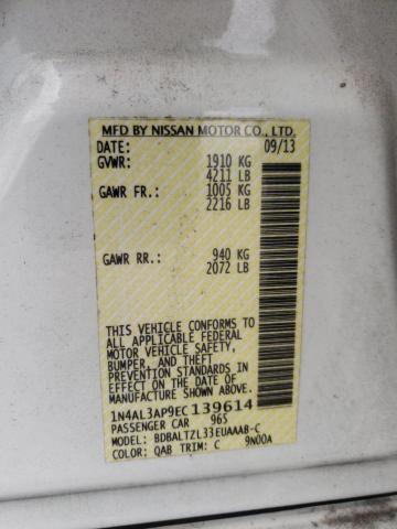Photo 10 from auction – 2014 NISSAN ALTIMA 2.5 with VIN 1N4AL3AP9EC139614