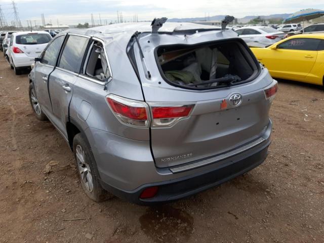 Photo 3 from auction – 2015 TOYOTA HIGHLANDER with VIN 5TDZKRFH2FS079907