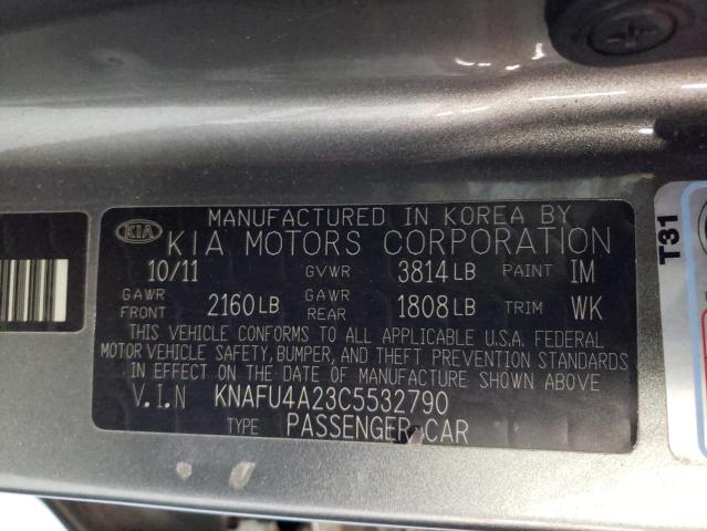 Photo 10 from auction – 2012 KIA FORTE EX with VIN KNAFU4A23C5532790