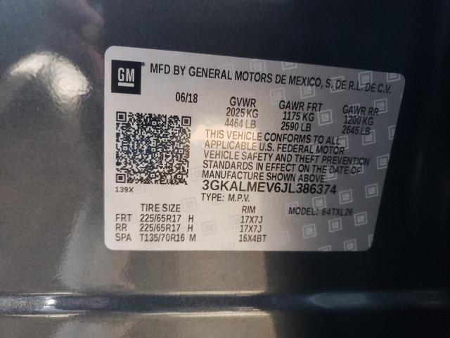 Photo 10 from auction – 2018 GMC TERRAIN SL with VIN 3GKALMEV6JL386374