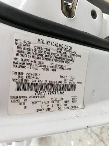 Photo 10 from auction – 2009 FORD CROWN VICT with VIN 2FAHP71V49X111866