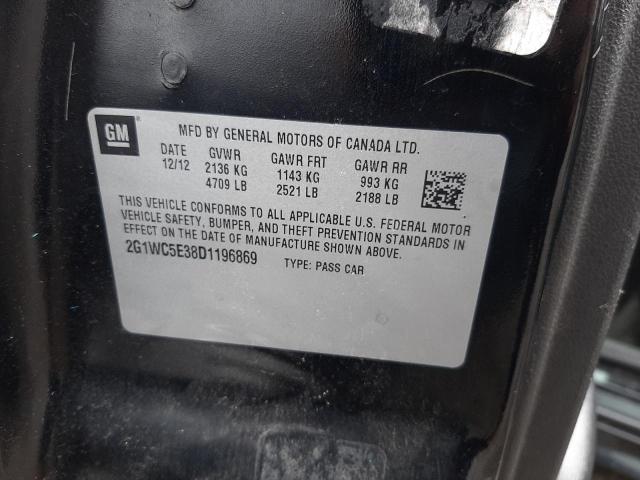 Photo 10 from auction – 2013 CHEVROLET IMPALA LTZ with VIN 2G1WC5E38D1196869