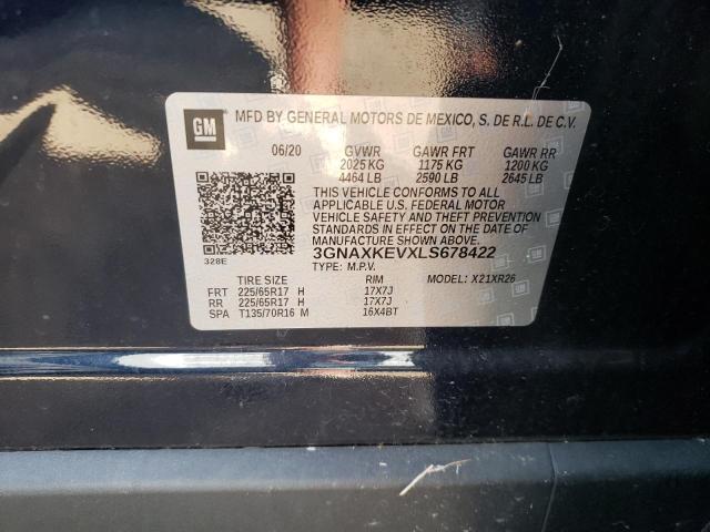 Photo 10 from auction – 2020 CHEVROLET EQUINOX LT with VIN 3GNAXKEVXLS678422