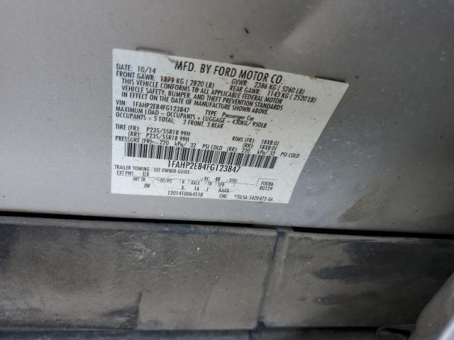 Photo 10 from auction – 2015 FORD TAURUS SEL with VIN 1FAHP2E84FG123847