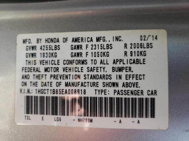 Photo 10 from auction – 2014 HONDA ACCORD EXL with VIN 1HGCT1B85EA008918