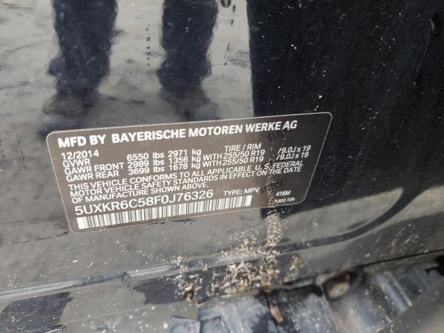 Photo 10 from auction – 2015 BMW X5 XDRIVE5 with VIN 5UXKR6C58F0J76326