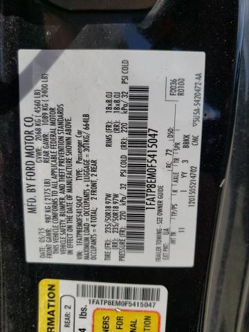 Photo 10 from auction – 2015 FORD MUSTANG with VIN 1FATP8EM0F5415047