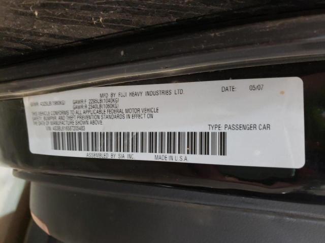 Photo 10 from auction – 2008 SUBARU LEGACY 2.5 with VIN 4S3BL616587205483