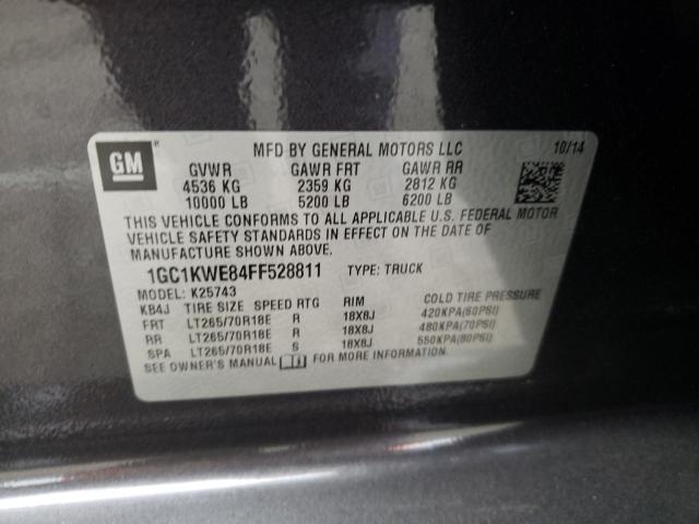 Photo 10 from auction – 2015 CHEVROLET SILVERADO with VIN 1GC1KWE84FF528811