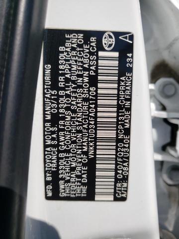 Photo 10 from auction – 2015 TOYOTA YARIS with VIN VNKKTUD34FA041706