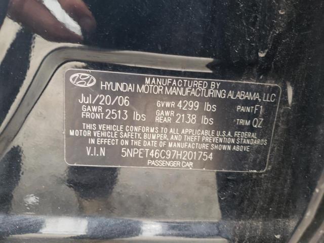 Photo 10 from auction – 2007 HYUNDAI SONATA GLS with VIN 5NPET46C97H201754
