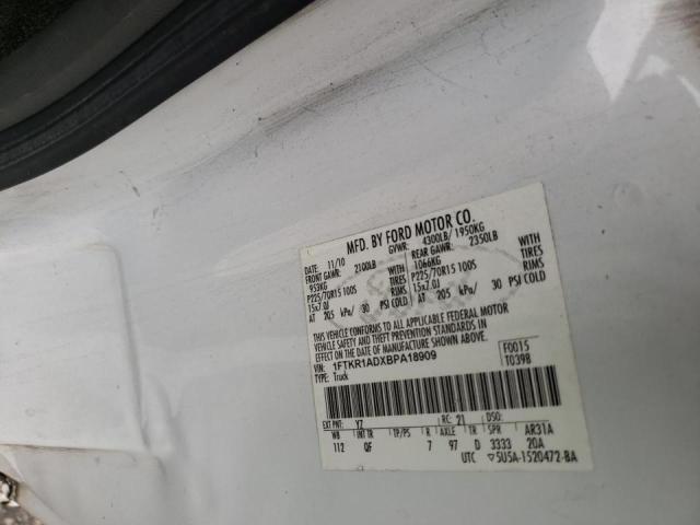 Photo 10 from auction – 2011 FORD RANGER with VIN 1FTKR1ADXBPA18909