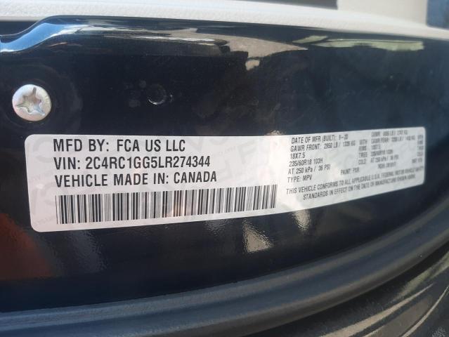 Photo 10 from auction – 2020 CHRYSLER PACIFICA L with VIN 2C4RC1GG5LR274344