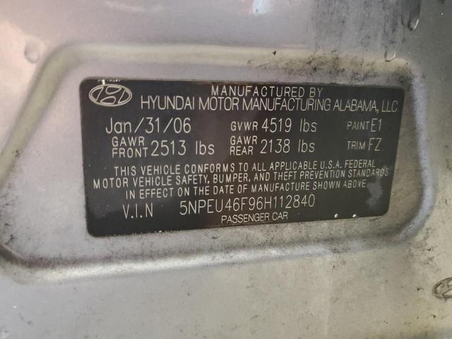 Photo 10 from auction – 2006 HYUNDAI SONATA GLS with VIN 5NPEU46F96H112840