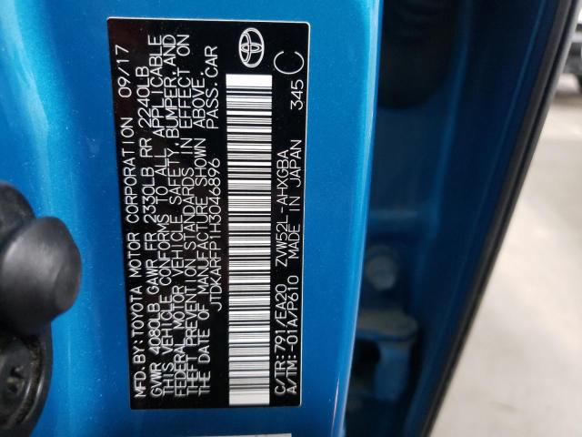 Photo 10 from auction – 2017 TOYOTA PRIUS PRIM with VIN JTDKARFP1H3046896