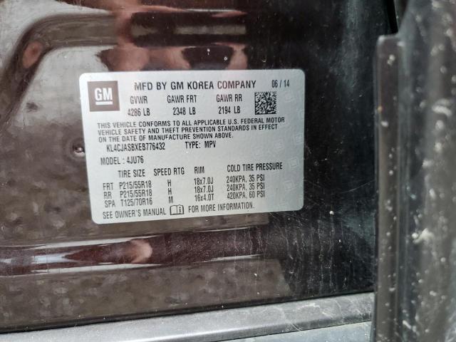 Photo 10 from auction – 2014 BUICK ENCORE with VIN KL4CJASBXEB776432