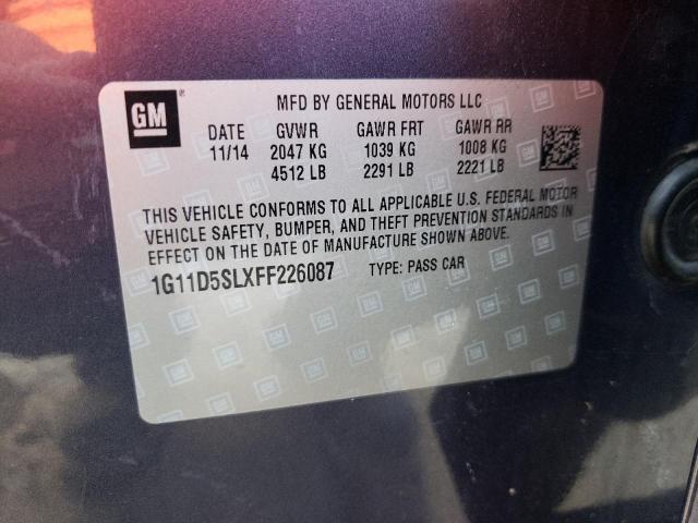 Photo 10 from auction – 2015 CHEVROLET MALIBU 2LT with VIN 1G11D5SLXFF226087