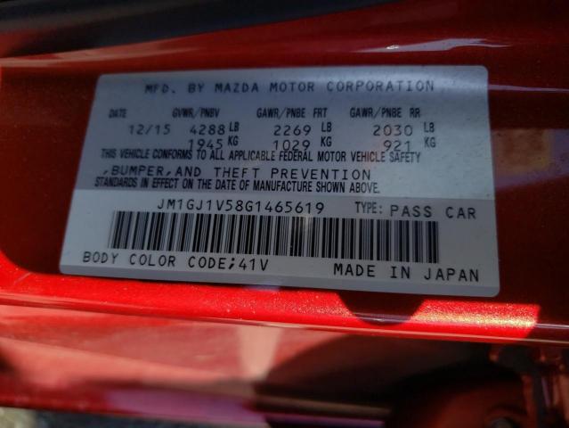 Photo 10 from auction – 2016 MAZDA 6 TOURING with VIN JM1GJ1V58G1465619