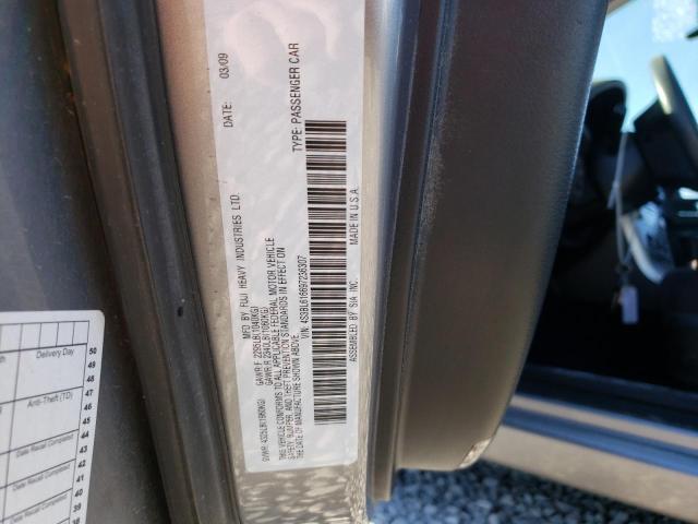 Photo 10 from auction – 2009 SUBARU LEGACY 2.5 with VIN 4S3BL616697236307