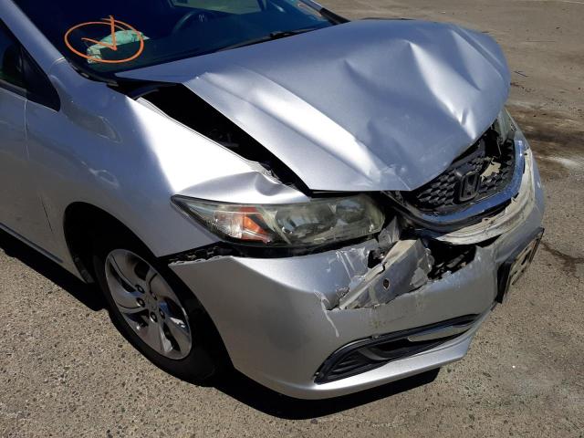 Photo 9 from auction – 2013 HONDA CIVIC LX with VIN 19XFB2F56DE273198