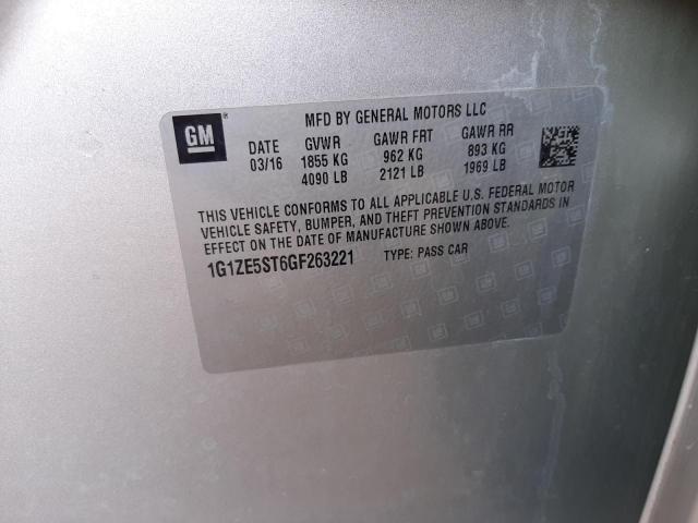 Photo 10 from auction – 2016 CHEVROLET MALIBU LT with VIN 1G1ZE5ST6GF263221