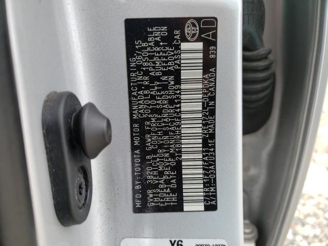 Photo 10 from auction – 2015 TOYOTA COROLLA L with VIN 2T1BURHE9FC441349