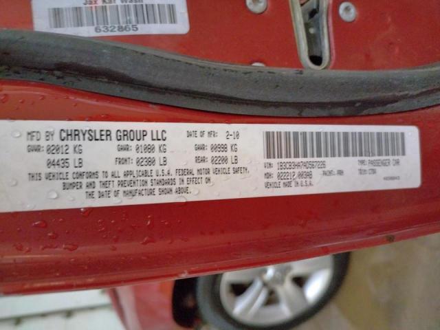 Photo 10 from auction – 2010 DODGE CALIBER MA with VIN 1B3CB3HA7AD567226