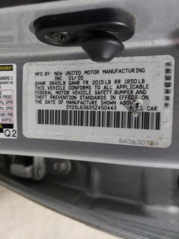 Photo 10 from auction – 2005 PONTIAC VIBE with VIN 5Y2SL63835Z450443