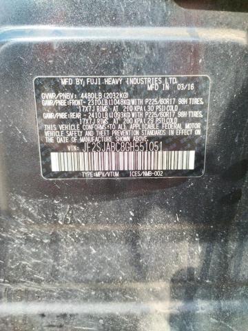 Photo 10 from auction – 2016 SUBARU FORESTER 2 with VIN JF2SJABC8GH551051